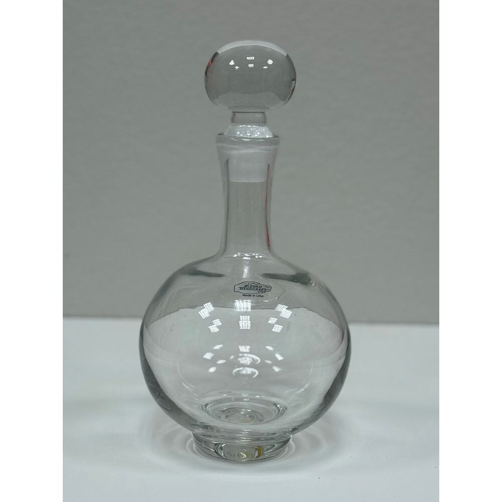 Lovely Blenko Clear Glass Decanter - Perfect Home Decor KT150